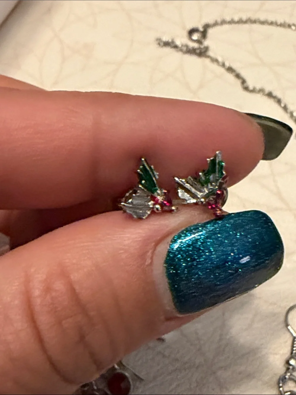 Jewelry lot 6/set earrings 2 bracelets and six charms